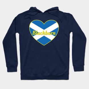 Blackburn Scotland UK Scotland Flag Heart Hoodie